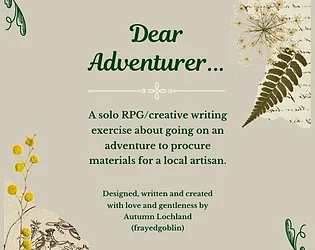 Dear Adventurer