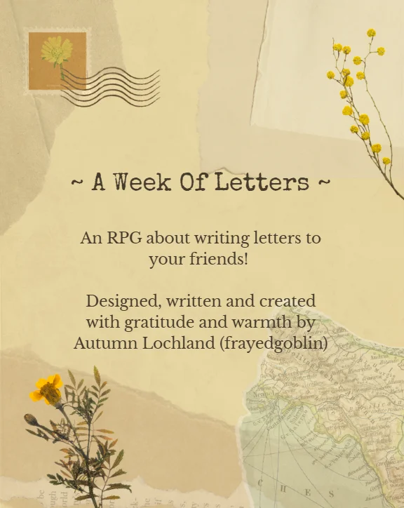 A Week of Letters